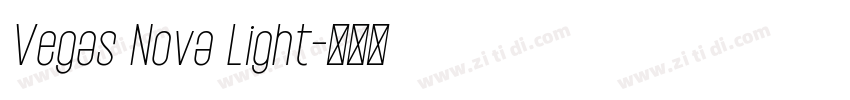 Vegas Nova Light字体转换